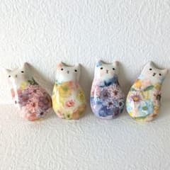 ゆずりは 陶芸家 野村晃子 猫 はし置き 箸置き 猫の焼き物 瀬戸焼 陶器