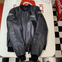 BATES 黒レザージャケット Mサイズのサムネイル