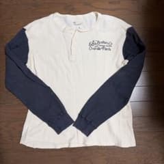 68&BROTHERS ヘンリーネック ワッフルカットソー Lのサムネイル
