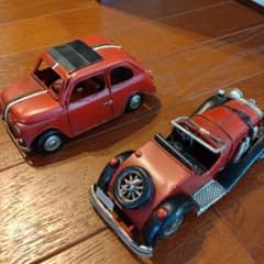 赤いクラシックミニ四駆2台セットブリキ - メルカリ