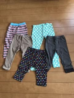 90cm 女の子レギンス5枚セットのサムネイル