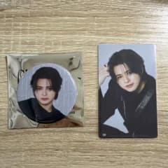 INI 松田迅　缶バッジ トレカ 2点セットのサムネイル