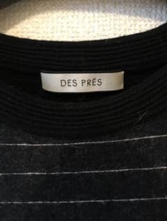 デプレ DES PRES ニット 美品 ブラック ボーダー トップスのサムネイル