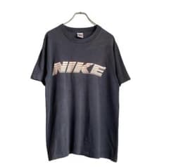 90s USA製 銀タグ nike 文字ロゴ プリントtシャツ グッドフェードのサムネイル