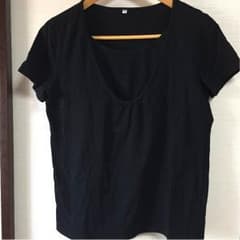 ミキキ☆プロフ必読様専用❗️授乳服 半袖 クロのサムネイル