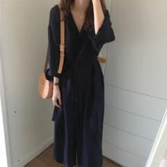 ロングシャツ ワンピース ナチュラルロングワンピのサムネイル