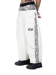 完売品 CRUEHAWTS ダブルウエスト スウェットパンツ Y2Kのサムネイル