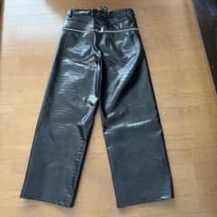 GOAR archive クロコダイルパターン ブラックワイドパンツ サイズL