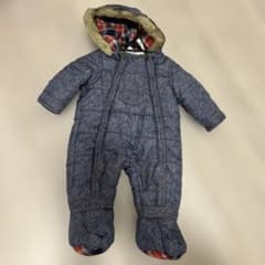 冬用ジャンプスーツ　ネイビー　6-9ヶ月用のサムネイル