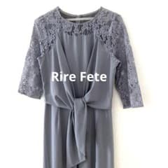 Rire Fete レース切替フロントリボンパーティードレス - メルカリ