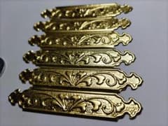 ☆特別☆72mmx 6枚【神殿金具】 仏具、桁、神輿、山車、神輿真鍮