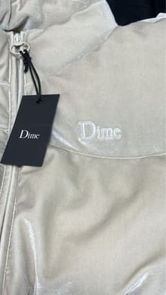 Dime VELVET QUILTED PUFFER ダウン ベージュのサムネイル