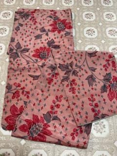 アンティーク着物 銘仙風 袷 花柄 リメイク素材にも！のサムネイル