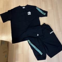 FR2×9090 セットアップ　黒×緑　半袖短パン FR2×9090 セットアップ 黒×緑 半袖短パン - メルカリ