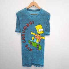 THE SIMPSONS シンプソンズ バート Tシャツ L ブルーのサムネイル