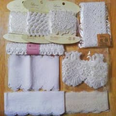 レース/はぎれ(9点セット)手芸用品のサムネイル
