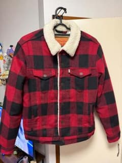 Levi's ボア チェックジャケット Mサイズのサムネイル