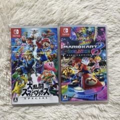 匿名発送　Switch スマブラ　マリオカート　２本セット スマブラSP マリオカート8 デラックス Switchソフト 2本セット - メルカリ
