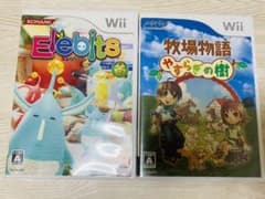 Wii ソフト　2個　セット　牧場物語　やすらぎの樹　エレビッツのサムネイル