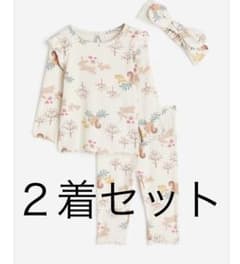 H&M ベビーパジャマ 2着セット 80 双子のサムネイル