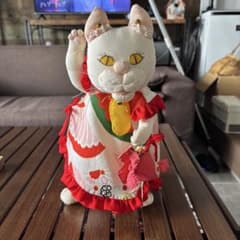 ちりめん古布創作人形招き猫 ちりめん古布創作人形招き猫 - メルカリ