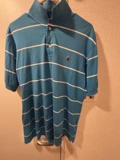A Bathing Ape ストライプポロシャツ Lサイズのサムネイル