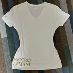 EMPORIO ARMANI Vネック Tシャツ ホワイト Sのサムネイル