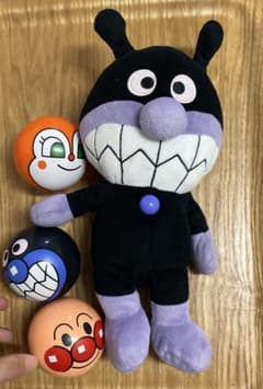 バイキンマンぬいぐるみとボールセットのサムネイル
