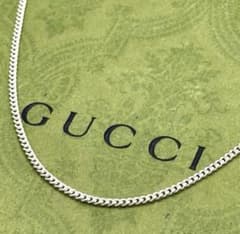 GUCCI 喜平 45cm 細 2mm チェーン ネックレス SV925 - メルカリ