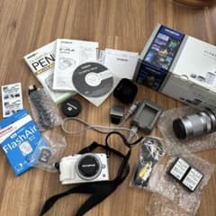FlashAir32GBつき】OLYMPUS E-PL6 ミラーレス一眼 - メルカリ