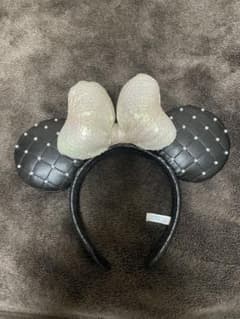 ミニーカチューシャレザーキルティングパールのサムネイル