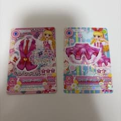 アイカツカード　ピンクステージトップス＆ボトムスのサムネイル