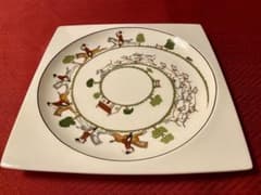 廃盤☆希少】ウェッジウッド ハンティングシーン スクエアプレート