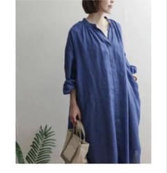 URBAN RESEARCH DOORS リネンギャザーワンピースのサムネイル