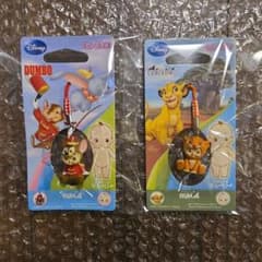 キュージョン ディズニー ティモシー シンバ 根付ストラップ 2点セット