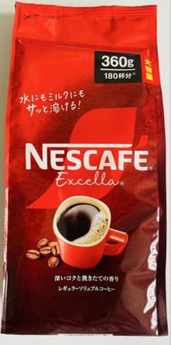 新品未開封 ネスカフェ エクセラ つめかえタイプ360g 1袋 大容量