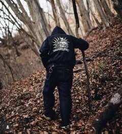 RETURN zip hoodie Black XL新品　ジップパーカーのサムネイル