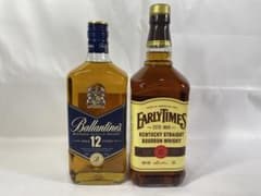 【終売品セット】アーリータイムズ　イエローラベル1000ml、バランタイン12年 終売品セット】アーリータイムズ イエローラベル1000ml、バランタイン