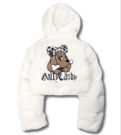 Candy Galfy Gal Fluffy Blouson White