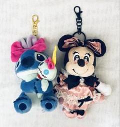 ディズニーストア　スティッチ　プラッシュキーチェーン　ミニー　まとめ売り