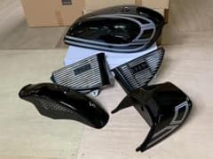 GS400 黒銀E2 タンク テールカウル アルフィン メッシュフェンダーロゴ GS400 黒銀E2 タンク テールカウル アルフィン メッシュフェンダーロゴ