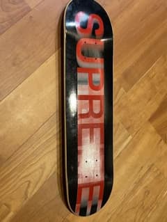 Supreme スケボーデッキ モーションロゴ　黒/赤 1998年 Supreme モーションロゴスケボーデッキ 黒/赤 1998年当時モノ - メルカリ