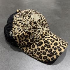 VANSON キャップ レオパード スカル ドクロ　刺繍のサムネイル