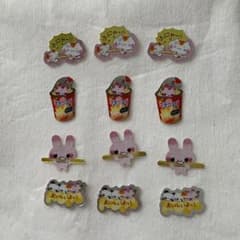 当時物 ウサロング フレークシール 平成レトロ うさちゃん ねこちゃん