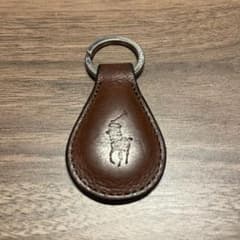 鶴*瓶様 Polo Ralph Lauren レザーキーホルダー ブラウンのサムネイル