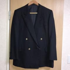Lufuさん専用バーバリー定番ダブル紺ブレザー　週末値引きl最終価格のサムネイル