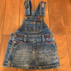 デニム ジャンパースカート ジャンスカ　90cmのサムネイル