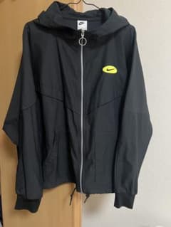 NIKE ナイキ フード付きトラックジャケット XL ブラック 刺繍ロゴ 春