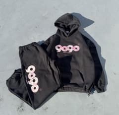 9090 パーカー ブラック&ピンクのサムネイル