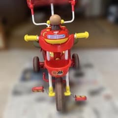 アンパンマン デラックス三輪車 サンシェード付 - メルカリ